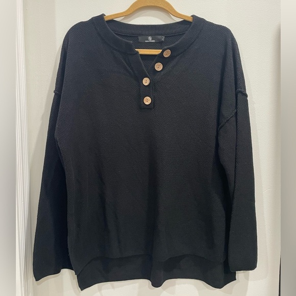 LILLUSORY Sweaters - LILLUSORY Black Button-Up Sweater